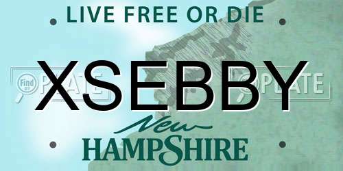 XSEBBY New Hampshire License Plate