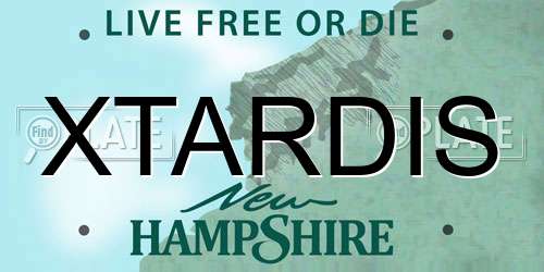 XTARDIS New Hampshire License Plate