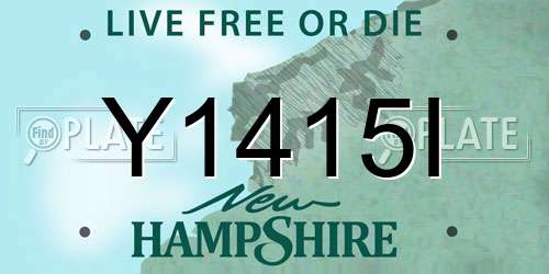 Y1415I New Hampshire License Plate