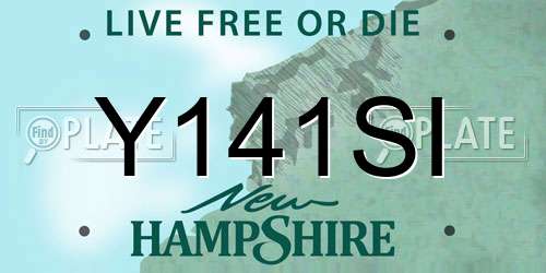 Y141SI New Hampshire License Plate