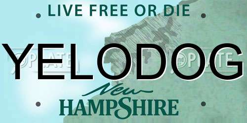 YELODOG New Hampshire License Plate