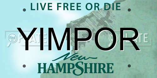 YIMPOR New Hampshire License Plate