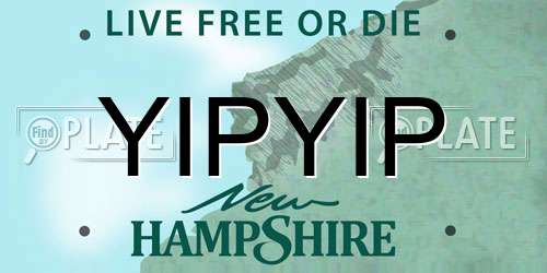 YIPYIP New Hampshire License Plate
