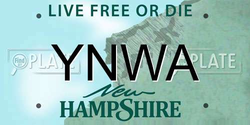 YNWA New Hampshire License Plate