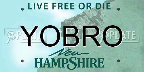 YOBRO New Hampshire License Plate