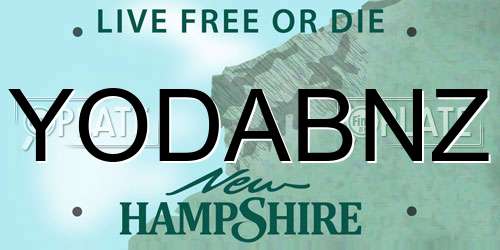 YODABNZ New Hampshire License Plate