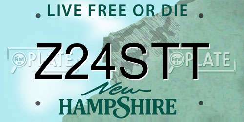 Z24STT New Hampshire License Plate