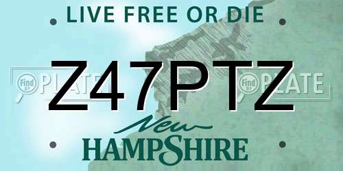 Z47PTZ New Hampshire License Plate