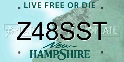 Z48SST New Hampshire License Plate