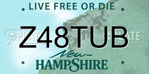 Z48TUB New Hampshire License Plate