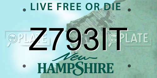 Z793IT New Hampshire License Plate