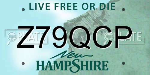 Z79QCP New Hampshire License Plate