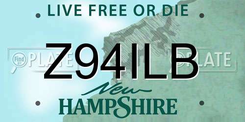 Z94ILB New Hampshire License Plate