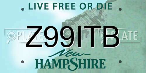 Z99ITB New Hampshire License Plate