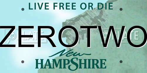 ZEROTWO New Hampshire License Plate