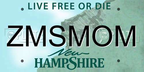 ZMSMOM New Hampshire License Plate