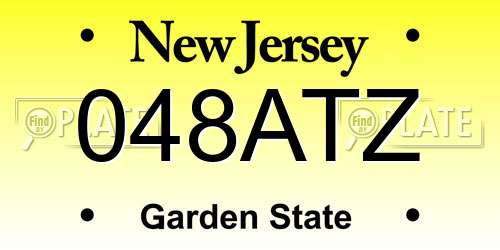 048ATZ New Jersey License Plate