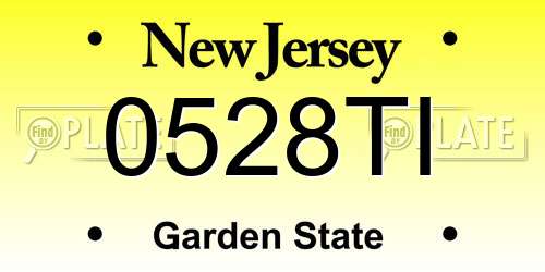 0528TI New Jersey License Plate
