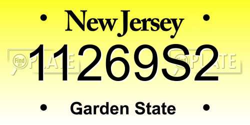 11269S2 New Jersey License Plate