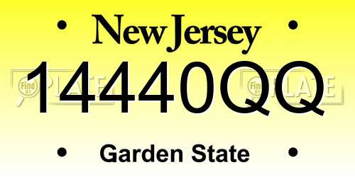 14440QQ New Jersey License Plate