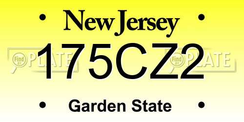 175CZ2 New Jersey License Plate