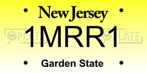 1MRR1 New Jersey License Plate