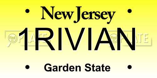 1RIVIAN New Jersey License Plate
