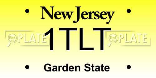 1TLT New Jersey License Plate