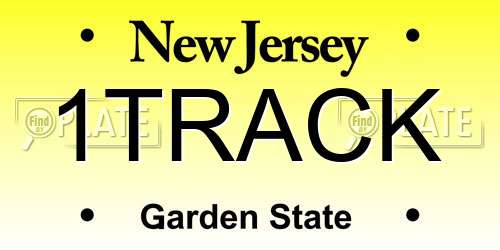 1TRACK New Jersey License Plate
