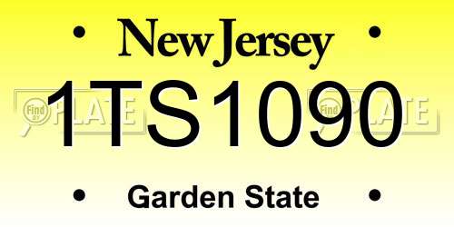 1TS1090 New Jersey License Plate