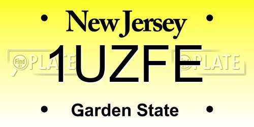 1UZFE New Jersey License Plate