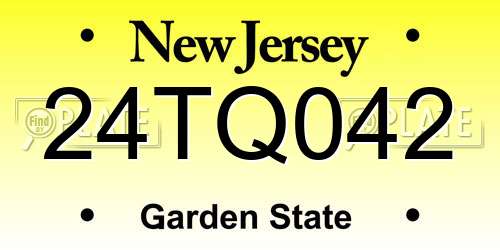 24TQ042 New Jersey License Plate