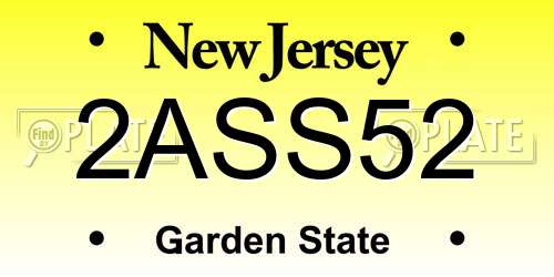 2ASS52 New Jersey License Plate