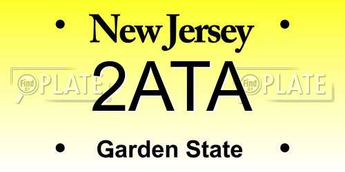 2ATA New Jersey License Plate