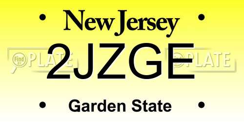 2JZGE New Jersey License Plate