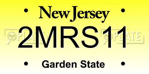 2MRS11 New Jersey License Plate