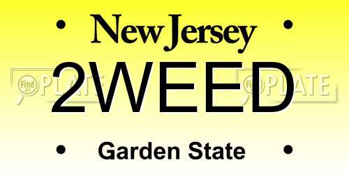2WEED New Jersey License Plate