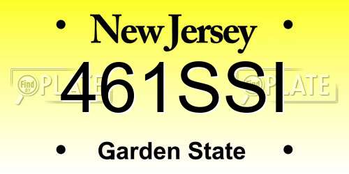 461SSI New Jersey License Plate