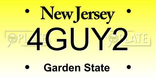 4GUY2 New Jersey License Plate