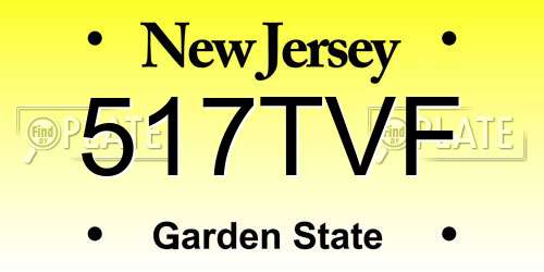 517TVF New Jersey License Plate