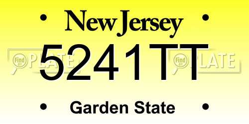 5241TT New Jersey License Plate