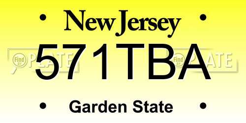 571TBA New Jersey License Plate