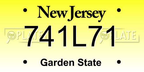 741L71 New Jersey License Plate