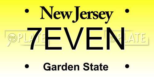 7EVEN New Jersey License Plate