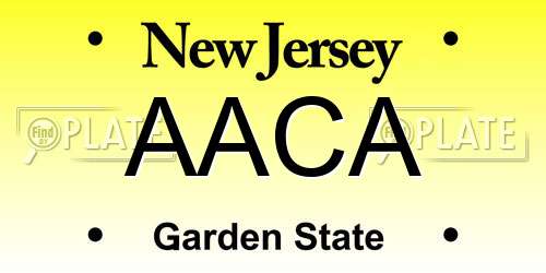 AACA New Jersey License Plate