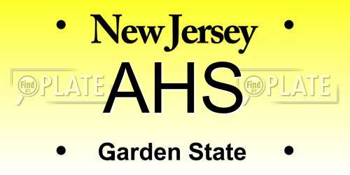 AHS New Jersey License Plate