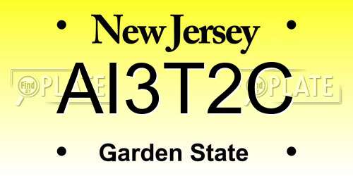 AI3T2C New Jersey License Plate