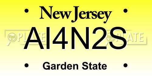 AI4N2S New Jersey License Plate