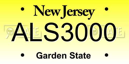 ALS3000 New Jersey License Plate