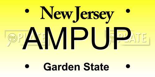 AMPUP New Jersey License Plate